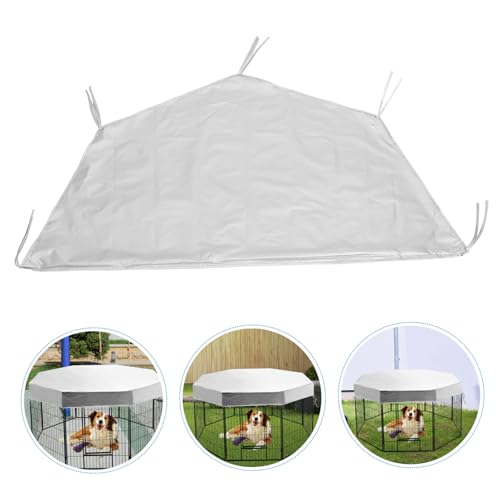 Waterproof Dog Kennel Cover Folding Outdoor Shade Rain Protection for Dog Playpen PET Cage Roof Cover Sunproof Rainproof for Camping and Outdoor Use