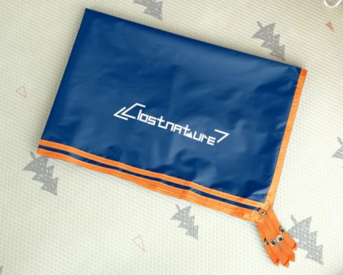 Clostnature Tent Footprint - Waterproof Camping Tarp, Heavy Duty Tent Floor Saver, Ultralight Ground Sheet Mat for Hiking, Backpacking, Hammock, Beach - Storage Bag Included - color: Blue, size: 87'' x 32''