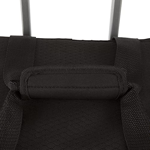 Picnic TIME Cellar 6-Bottle Wine Carrier & Cooler Tote, Insulated Padded Wine Cooler Bag for Travel, Portable Water-Resistant Wine Bag, (Black with Gray Accents) - style: Wine Carrier With Trolley