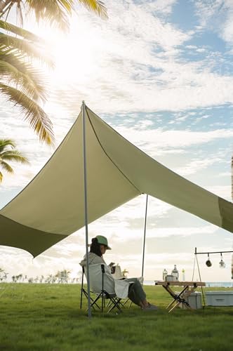 Camping Tarp Poles Tent Poles Adjustable for Tarp Canopy Awning Beach Shade (Dia 1.0"/Length 86.6") - color: Dia 1.0"/Length 86.6"