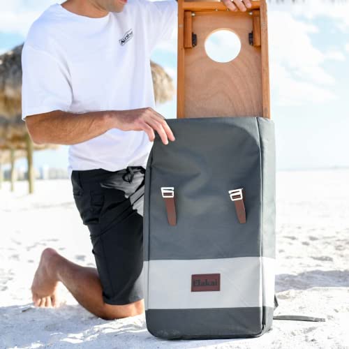 Elakai National Parks Series Premium Travel Cornhole Boards with Carry Case Backpack 1x2 - color: Arches 1x2