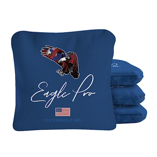 ACA Synergy Pro Professional Cornhole Bags Dual Sided Regulation 6x6 Set of 4 Camo Eagle - color: BLUE CAMO EAGLE PRO SERIES CORNHOLE BAGS