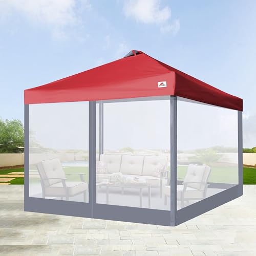 SCOCANOPY Replacement Mesh sidewall for Most 10x10 Canopy Or Gazebo,(Grey) - color: Gray, size: 10X10