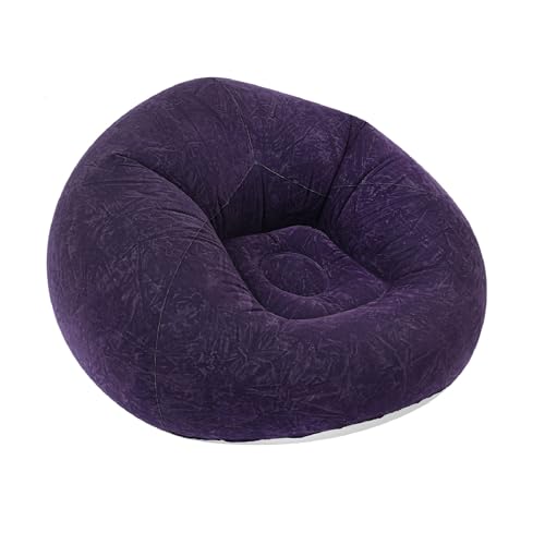 9 Pack Inflatable Bean Bag Chairs with 2 Air Pumps, Folding Portable Inflatable Lazy Sofa Inflatable Comfy Chair for Adults Kids Suit for Dorm Gaming Room-Blue - color: Blue