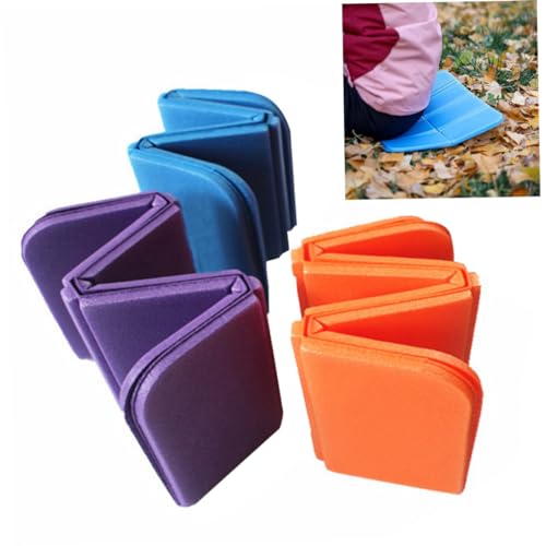 Waterproof Folding Foam Seat Pad - 3 Pcs Portable Outdoor Cushion Set for Park, Camping, Picnic
