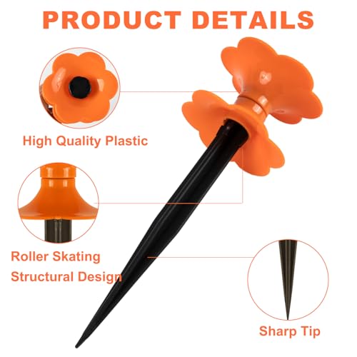 10 Inch Garden Hose Guide Heavy Duty Hose Guide Spike Hose Guide Stake For Garden Decorative, Lawn & Patio, Plant & Flower Bed Protection 2 Pack
