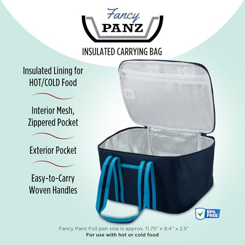 Fancy Panz - Red Insulated Casserole Carrier Bag - Insulated Thermal Bags for Hot & Cold Food Holds 2 Standard Size Fancy Panz - 2 Pockets - Food Container - Hosting Essentials - color: Red