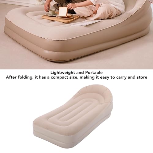 TOPINCN Inflatable Lounger Chair, 200x90x60cm Automatic Inflation Portable Couch Air Sofa with Built in Pump, for Home Camping Outdoor Relaxation