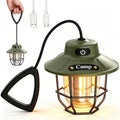 Camping Lantern Rechargeable, Camping Lantern 1200LM 3 Brightness, Adjustable Brightness, Portable LED Camping Tent Light, Rustic Lantern Decor, Camping Tent Lamp, Camping Essentials for Home - style: Green