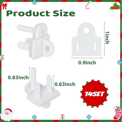 14 Sets Plug Protectors Covers and Weatherproof Gaskets, Outdoor Waterproof Outlet Plug Covers for Christmas Lights, Extension Cords, GFCI Tripping Prevention, Fit 2 or 3 Pronged Plugs - style: 14 Sets White Weatherproof Plug Covers