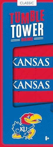 MasterPieces Kids Game - NCAA Kansas Jayhawks Tumble Tower, Officially Licensed Blocks - style: Kansas Jayhawks