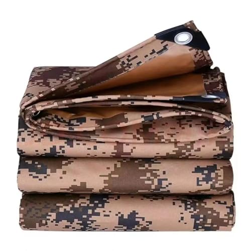 Waterproof Tarp CamouflageThickening Multi-Size Sun Shade Sail Customized Tarpaulin Sunrays Block Awning for Patio Canopy Rain Cover Canvas Sunshade Camp Outdoor Gardens Canopy (9.5ft*12.6ft) - size: 9.5ft*12.6ft