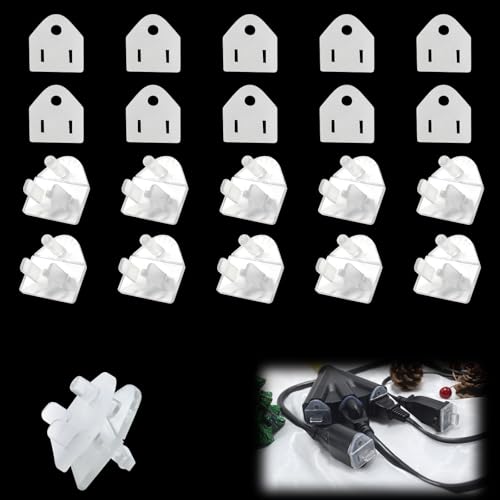 10 Pack Outdoor Plug Protector Waterproof Soft Silicone Waterproof Pad and ABS Plug Cover Constitute Christmas Light Installation, Extension Cords, Stop GFCI - color: Lucency 10pack