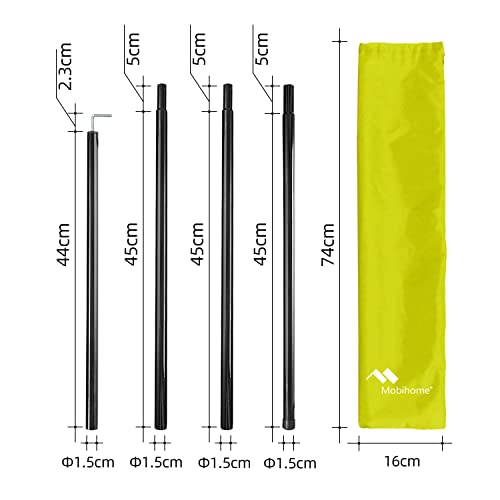 Pop Up Canopy Sun Shelters Shade Tent Camping Canopy 8.2' X 8.2' - Instant Portable Sports Cabana Umbrella, Easy Set-up and Take Down, with Sun Protection and One Shade Wall Included (Awning Green) - color: Green