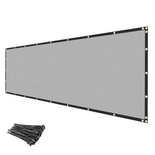 Privacy Fence Screen 6' x 2' Fencing Cover Heavy Duty Mesh Windscreen Cloth for Outdoor Garden Patio Backyard Chain Link Fence Gray - color: Gray, size: 6' x 2'