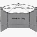 Canopy Sidewalls for 10x10,10x20 Pop up Canopy Party Tent, UV Protection and Waterproof for Outdoor Event Tents, Vendor Booths, for Backyard, Patio, Camping (3 Sidewalls, Frame Not Included, Grey)