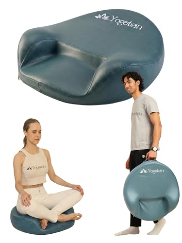 Meditation Air Cushion - No More Numb Legs | Ergonomic Design for Optimal Support and Posture - color: Grey