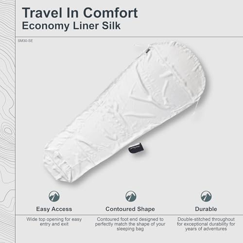 COCOON - Premium - Silk MummyLiner - color: Natural - Small Economy
