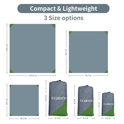 Beach Blanket Waterproof Sandproof Beach Mat 55" X 60" / 5' X 5' for 1-2 Adults Quick Drying Outdoor Picnic Mat Beach Accessories for Travel, Camping, Hiking - color: Gray/Green, size: 55"*59" / 4.59ft×4.92ft