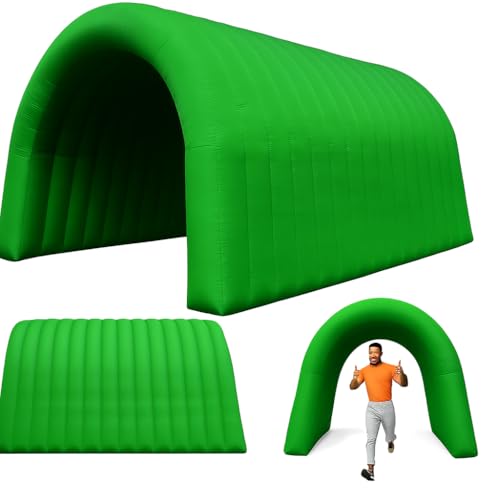 23x10x10FT Quick Setup Inflatable Tunnel Arch - for Sports Games, Trade Shows & Promotions (Blower Included) - color: Green, size: 16.5FT