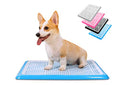 Pet Awesome Dog Potty Tray/Puppy Pee Pad Holder 25”x20” Indoor Wee Training for Small and Medium Dogs - color: Blue