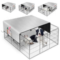 LYHNMW Dog Playpen Cover, 600D Oxford Fabric Dog Pen Canopy with Sun and Rain Protection, Specialized Fits for 24/32/40/45/50" Panels Playpen(Only Cover) - size: Fit 12 Panels