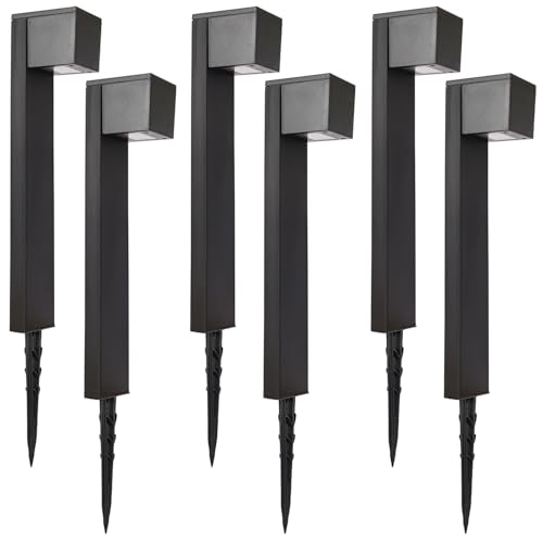 Dynaming Solar Pathway Lights Outdoor, 6 Pack Solar Garden Lights, Landscape Path Lighting, Waterproof & Auto On/Off for Patio Yard Lawn Walkway Driveway Decor