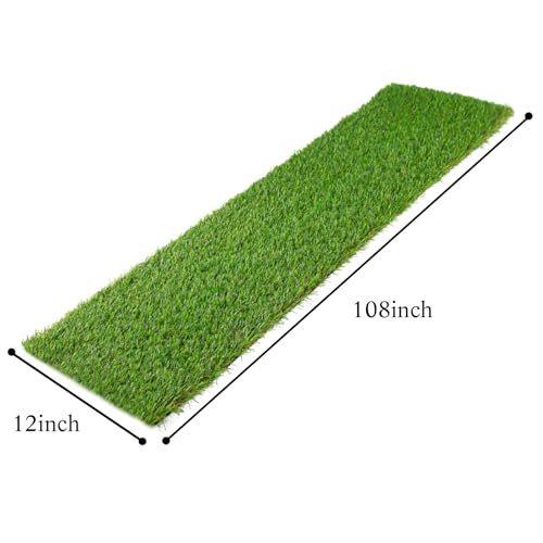 XLX TURF Artificial Grass Runner for Table 12 X 108 Inch for Masters Golf Party Decorations Table Centerpiece Fake Grass Mats for Sport Theme Birthday - size: 12 x 108 Inch