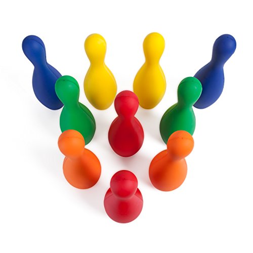 Champion Sports Weighted Foam Bowling Pin Set - Pins Only