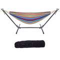 Camping Hammock with Stand, Portable Hammock with Stand, Outdoor Hammock Heavy Duty Hammock Bed 250lbs Capacity Travel Bed with Carrying Case for Backpacking, Travel, Beach, Backyard, Patio, Hiking - color: B