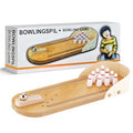 Mini Bowling Game Set, Wooden Tabletop Bowling Alley for Adults Kids, White Elephant Gift for Men Women, Office Desk Toys Stress Relief Stocking Stuffers