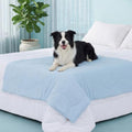 ZOMISIA Premium Cooling Blanket for Large Dogs - Q-MAX>0.5 Cold Breathable Washable Extra Large Pet Mat, Travel Soft Dog Summer Essentials, Blue, 50"x60" - color: Blue, size: XL(50x60")