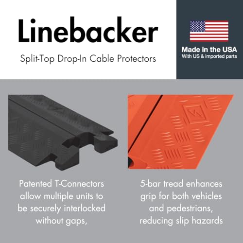 Checkers 1 Channel Industrial Drive Over Cable Protector, Drop in for 2.25" Lines, 23k/Axle Load Capacity Hose and Cable Ramp for Heavy Duty Equipment, Made in The USA, Yellow, CP1X225-GP-Y - color: Yellow, style: Drop In