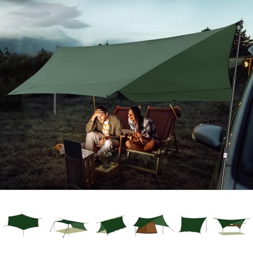 Tarp Poles, Telescoping Tent Poles, Ultra-Lightweight Portable Aluminum Sun Shade Poles That Extends Up to 7'6",Suitable for Camping, Tent, Awning, Beach Shelter(2 PCS) - color: Black