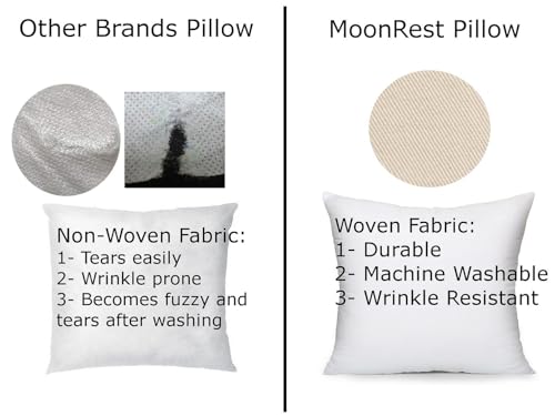 MoonRest Round Pillow Insert Hypoallergenic Polyester Form Stuffer-%100 Cotton Blend Covering for Sofa Sham, Decorative Pillow, Cushion and Bed - 30 Inch Diameter - style: 30 Inch Diameter