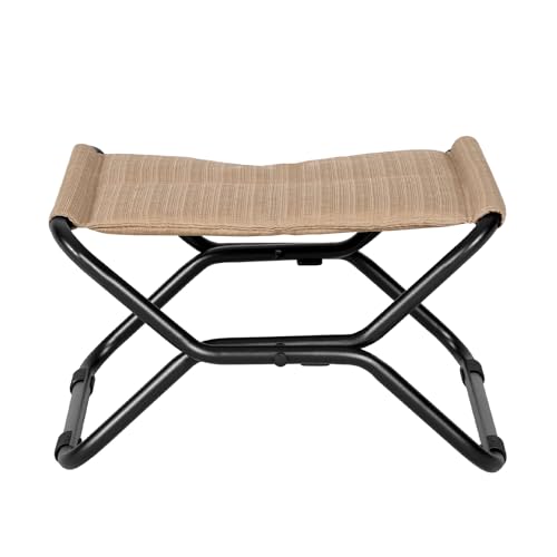 Abba Patio Heavy-Duty Outdoor Chaise Lounge Chair, Reclining Folding Camping Chair with Removable Footrest, All-Weather Portable Patio Furniture for Poolside, Beach, Lawn, Indoor Outdoor Use, Brown - color: Brown