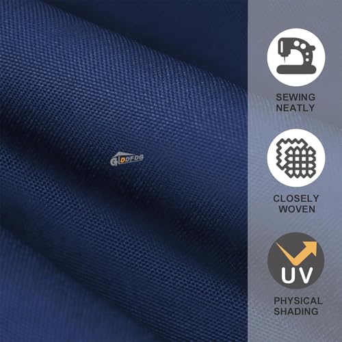 10ft Patio Umbrella Replacement Canopy 8 Ribs, Waterproof & Fade Resistant Market Umbrella Cover, Thickened Polyester Fabric for Backyard, Garden and Pool (Canopy Only) (Navy) - color: Navy