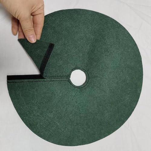Tree Mulch Rings for Weed Control,Non Woven,Landscaping,Round Potted Plant Protection Weed Barrier Fabric Tree Protector, L
