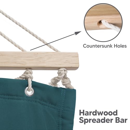 SUNCREAT Hammocks Replacement Hammock for Stand, 475 lbs Capacity, Two Person Patio Hammock for Outside, Dark Green - color: Dark Green