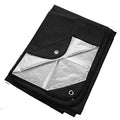 Arcturus Insulated Tarp, Reusable Heavy Duty Thermal Survival Blanket – 60x82in, Reflects 90% Body Heat, Waterproof, Windproof, 3-Layer Design, Reinforced Grommets, Black - color: Black