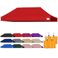 Tradesparker 10x20 Commercial Pop Up Canopy Replacement Top-Windproof D-Rings+Banner Grommets+Loop Pile Wall System,Ez Canopy Cover ONLY-Frame/Side Walls NOT Included(Red) - color: Red, size: 10x20