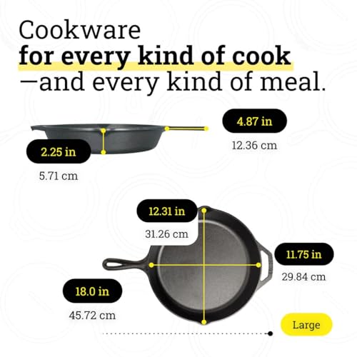 Lodge Seasoned Cast Iron Skillet Set 8, 10.25 & 12 Inches - PFAS-Free, Non-Toxic Cookware - Use with an Oven, Stove, Grill, or Campfire - Naturally Non-Stick & Oven Safe - size: 8 Inch, 10.25 Inch, 12 Inch (3 Count Set)
