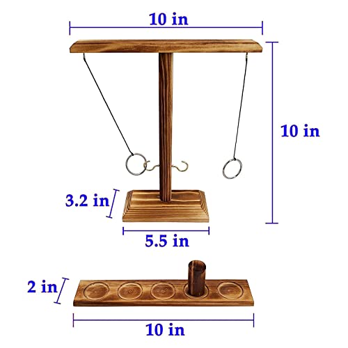 Hook and Ring Toss Game for Adults Party Games Wider & Longer Latest Verison - Rectangle