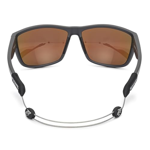 Pilotfish No Tail Adjustable Eyewear Retainer Cable Strap: Sunglasses, Eyeglasses, Glasses (14 Inch, Gunmetal Gray) - color: Gunmetal Gray, size: 14 Inch