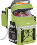 Cooler Backpack, 40 Cans Insulated Lunch Backpack Picnic Backpack for Men&Women, Durable Cooler Bag with 2 Leak Proof Compartments for Picnic, BBQ Camping, Lunch, Beach, Hiking, Green - color: Green