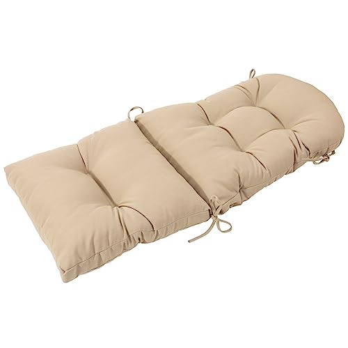 QILLOWAY Outdoor High Back Chair Cushion for Adirondack, All Weather Rocking Chair Cushions Thick Padded Replacement for Patio Furniture,Beige,Sand,Camel - color: Beige/Sand/Camel