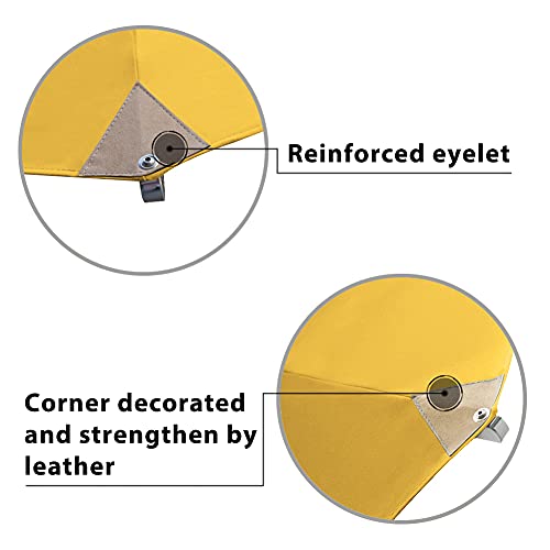 EliteShade USA 10-Year-Non-Fading 11ft 3-Tier Market Patio Umbrella, Commercial Grade Outdoor Table Umbrella with Cylinder Push-Up, Windproof & UPF 50+ UV Protection, Heavy Duty Ventilation for Garden, Deck, Pool, Backyard, Beach & Bistro, Sunflower Yello