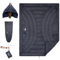 iClimb 3M Thinsulate Insulation Warm Camping Blanket Ultralight Compact - color: Dark Grey, size: 72.8” × 55”, 1 lb