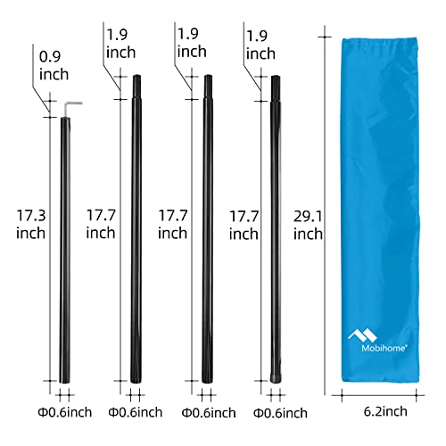 Pop Up Canopy Sun Shelters Shade Tent Pop Up 8.2' X 8.2' - Instant Portable Sports Cabana Umbrella, Easy Set-up and Take Down, with Sun Protection and One Shade Wall Included (Awning Blue) - color: Blue