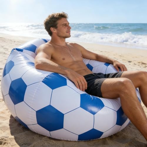 Portable Camping Chair - Portable Folding Heavy Duty Inflatable Lounger for Adults with Waterproof Pvc | Air Sofa Material with Outdoor Furniture Function, Home Camping Beach Lake Backyard 25x25cm Siz